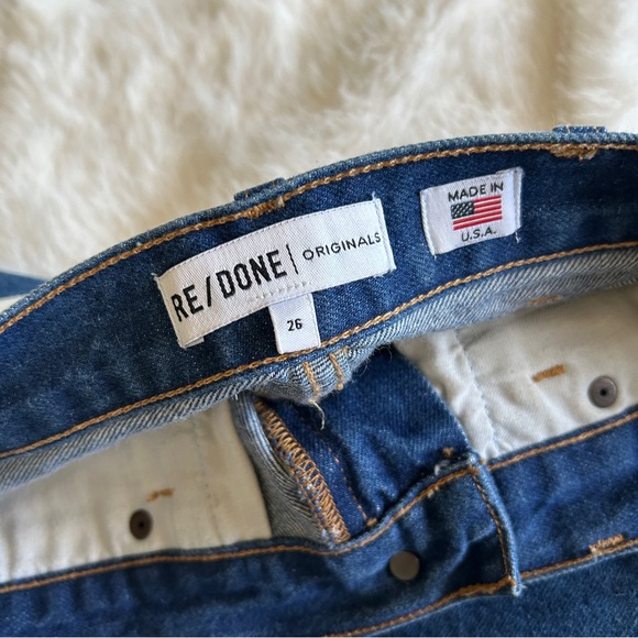 Re/Done Denim Shorts, Size 26 - Picture 6 of 7